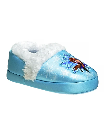 Disney Toddler Girls Frozen Anna and Elsa Dual Sizes Lightweight Slippers