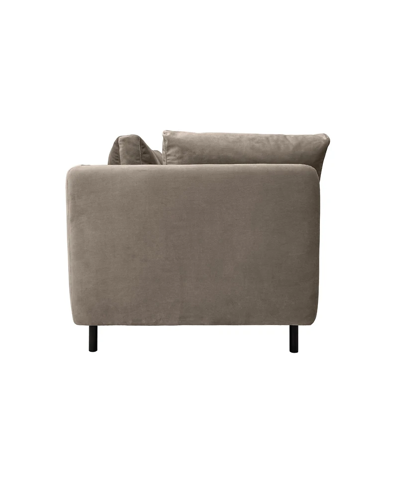 Armen Living Serenity 79" Velvet with Metal Legs Sofa