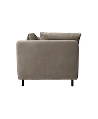 Armen Living Serenity 79" Velvet with Metal Legs Sofa