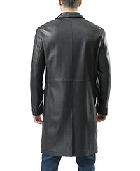Bgsd Men Leather Long Walking Coat