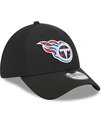 Men's New Era Black Tennessee Titans Main 39THIRTY Flex Hat