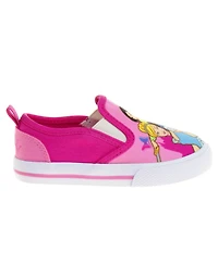Disney Toddler Girls Princess Slip On Canvas Sneakers