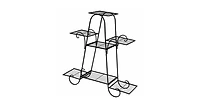 7 Tier Metal Patio Plant Stand