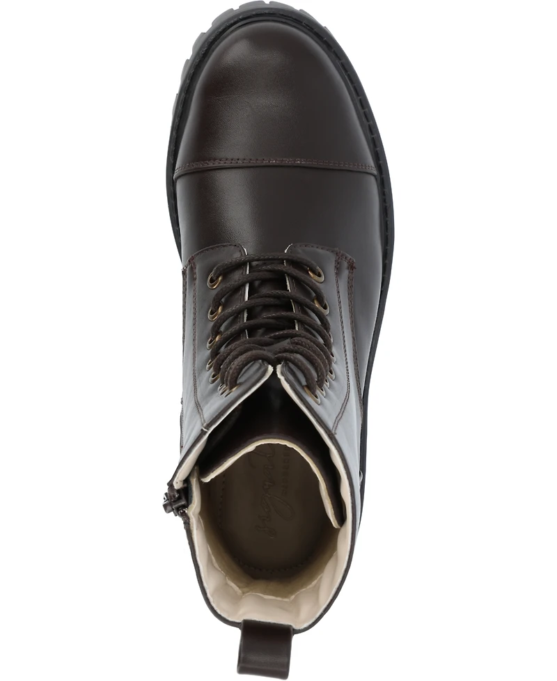 Journee Collection Women's Aaley Lace Up Lug Combat Bootie