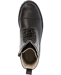 Journee Collection Women's Aaley Lace Up Lug Combat Bootie