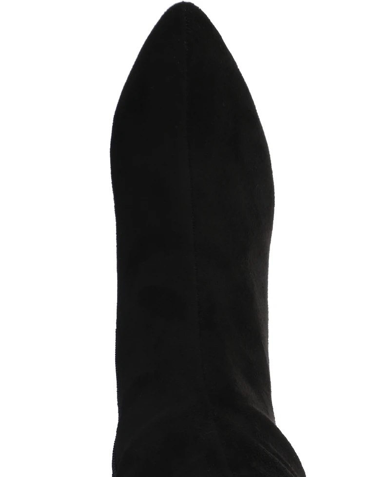 Journee Collection Women's Ameylia Wide Width Block Heel Knee High Boots