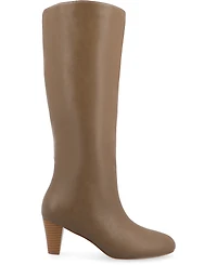 Journee Collection Women's Jovey Kitten Heel Tall Boots