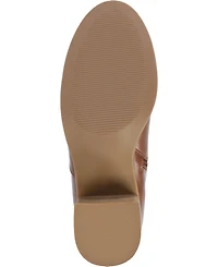 Journee Collection Women's Romilly Round Toe Block Heel Knee High Boots