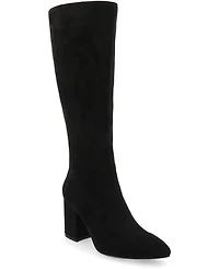 Journee Collection Women's Ameylia Block Heel Knee High Dress Boots