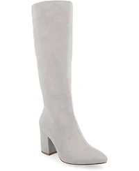 Journee Collection Women's Ameylia Wide Width Calf Block Heel Knee High Boots