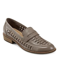 Earth Women's Ella Woven Slip-On Penny Loafers