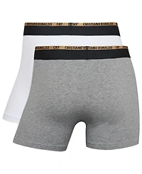 CR7 Men's Cotton Blend Comfort Waistband Trunks, Pack of 2
