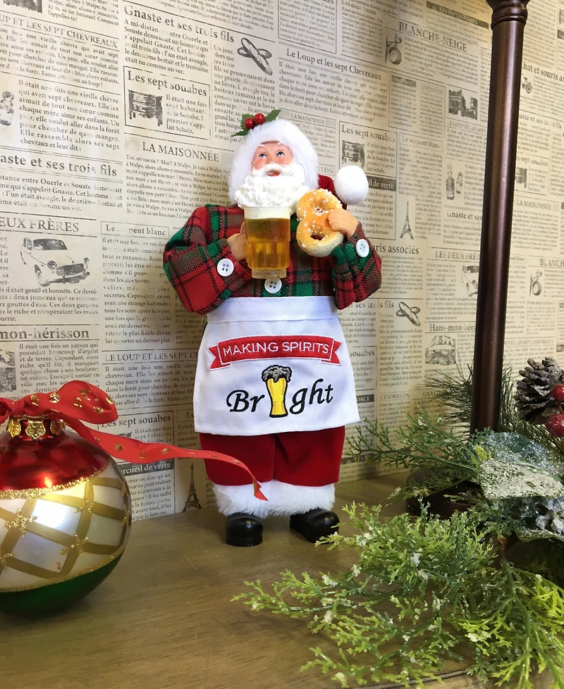 Santa's Workshop 12" Making Spirits Bright Santa