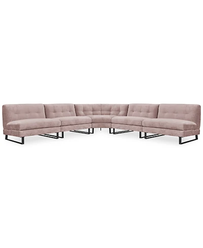 Closeout! Kathya 157" -Pc. Fabric Modular Sectional