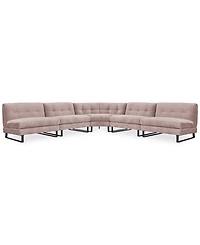 Closeout! Kathya 157" -Pc. Fabric Modular Sectional