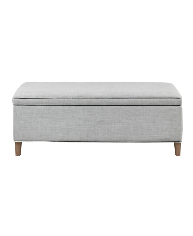Martha Stewart Caymus 48" Wide Rectangular Fabric Soft Close Storage Bench