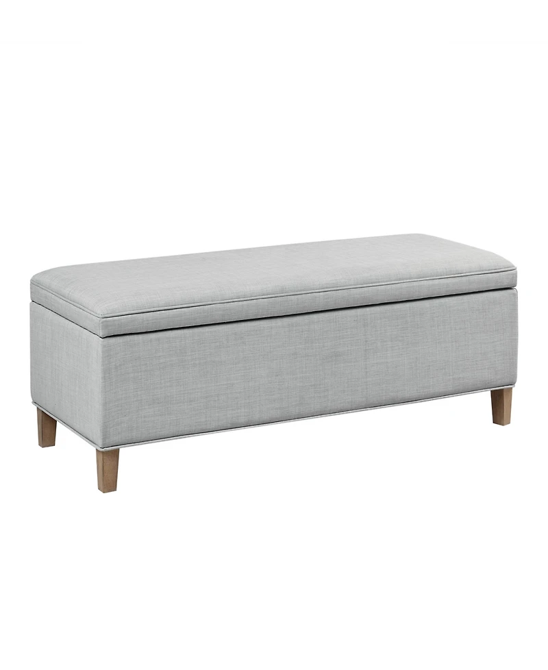 Martha Stewart Caymus 48" Wide Rectangular Fabric Soft Close Storage Bench