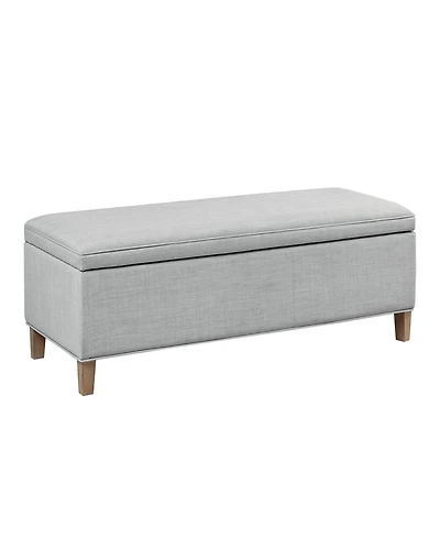 Martha Stewart Caymus 48" Wide Rectangular Fabric Soft Close Storage Bench