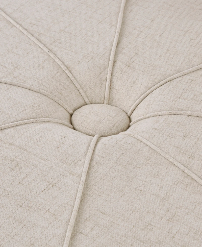 Madison Park Ferris 48.5" Wide Fabric Oval Ottoman