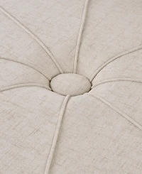 Madison Park Ferris 48.5" Wide Fabric Oval Ottoman