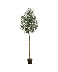 Nearly Natural 84" Artificial Olive Tree