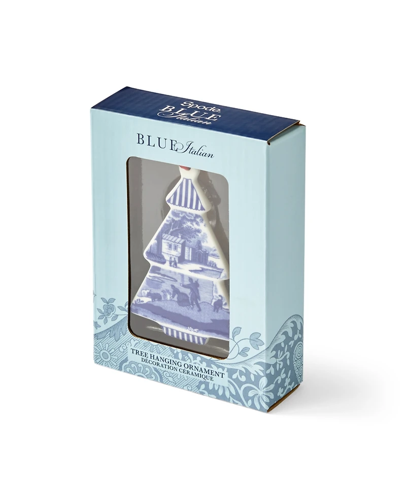 Spode Blue Italian Tree Shaped Ornament