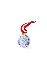 Spode Blue Italian Bauble Ornaments, Set of 3