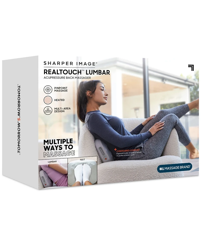 Sharper Image RealTouch Lumbar Acupressure Back Massager