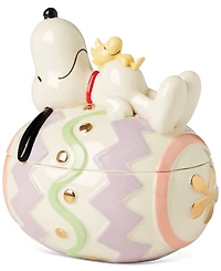 Lenox Peanuts Snoopy & Woodstock Covered Candy Dish