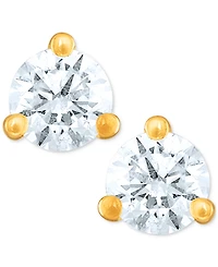 Certified Near Colorless Diamond Stud Earrings (1/3 ct. t.w.) in 18k White or Yellow Gold