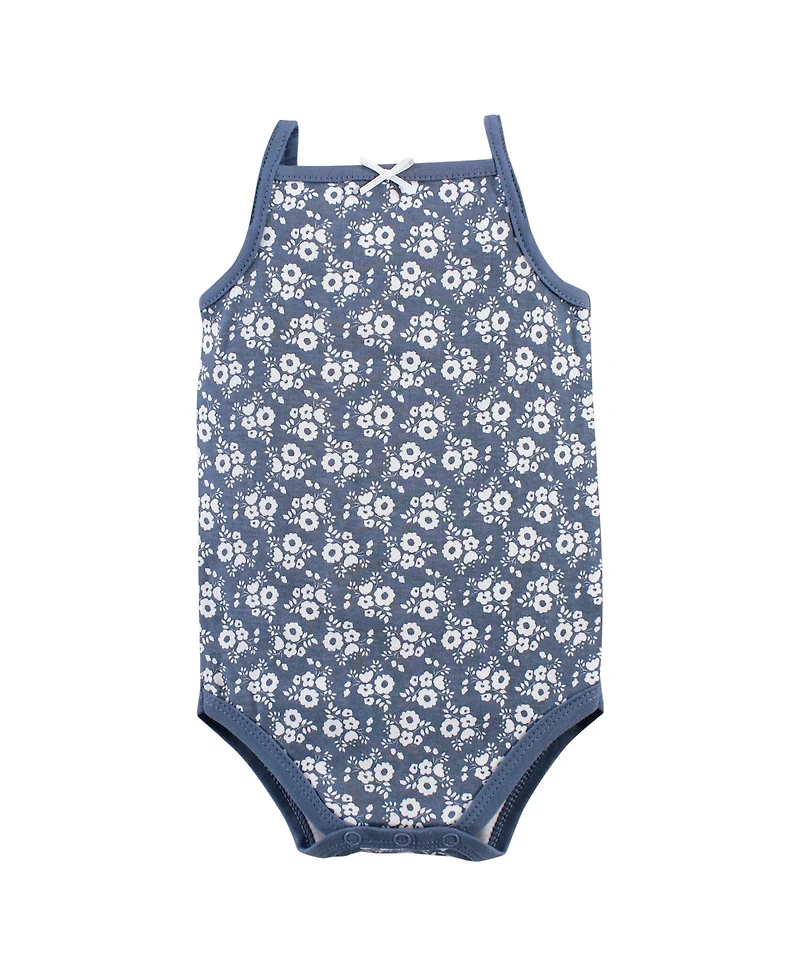 Hudson Baby Girls Soft Cotton Sleeveless Onesies