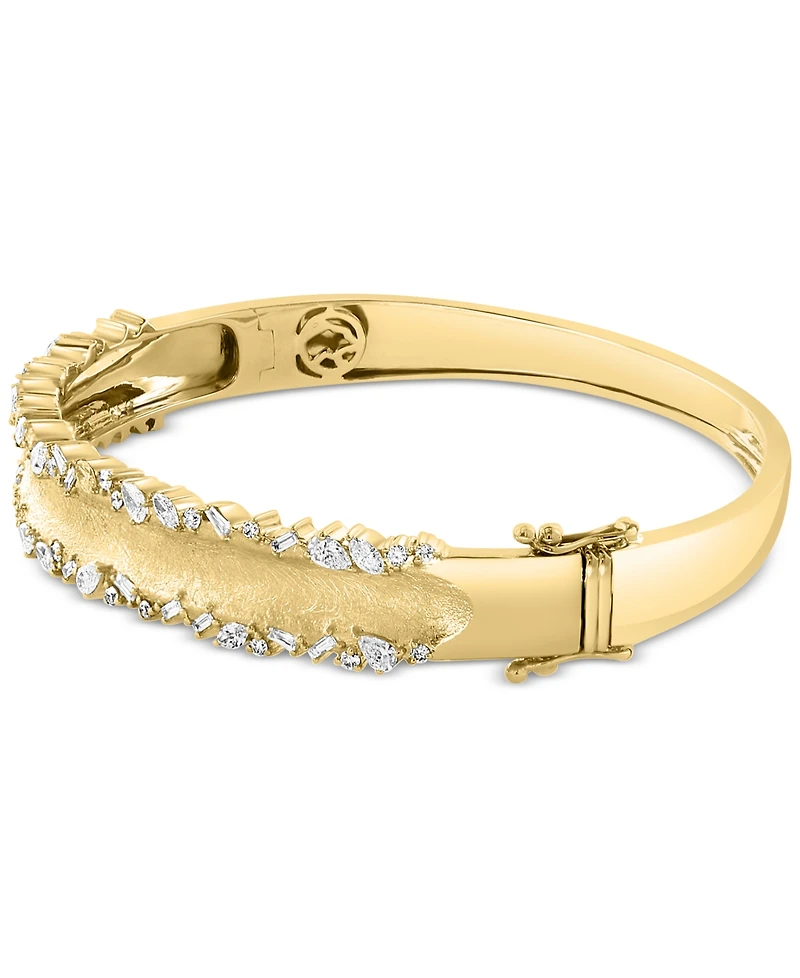 Effy Diamond Multi-Cut Bangle Bracelet (1-1/5 ct. t.w.) in 14k Gold