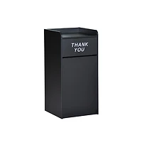 Emma+Oliver Wood Tray Top "Thank You" Restaurant Food Court Receptacle