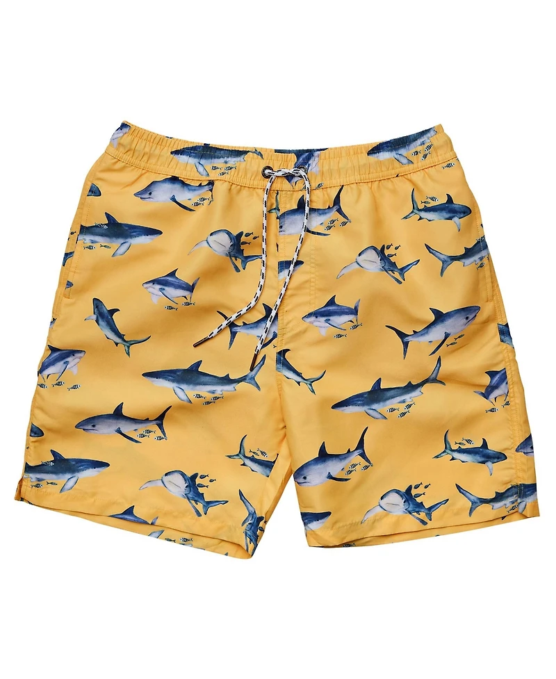 Mens Sunrise Shark Volley Board Short