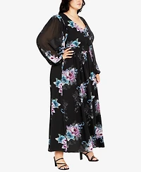 City Chic Plus Size Ottilie Maxi Dress