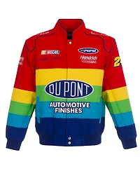 Men's Jh Design Red, Blue Jeff Gordon Twill Uniform Full-Snap Jacket