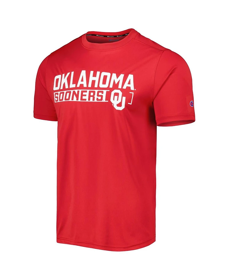Men's Champion Crimson Oklahoma Sooners Impact Knockout T-shirt