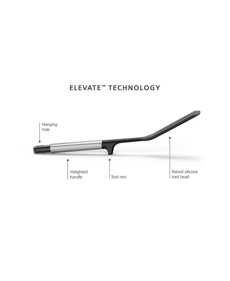 Joseph Joseph Elevate Silicone Slotted Turner with Integrated Tool Rest