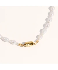Bean Necklace - Madelyn Pearl 16" For Women