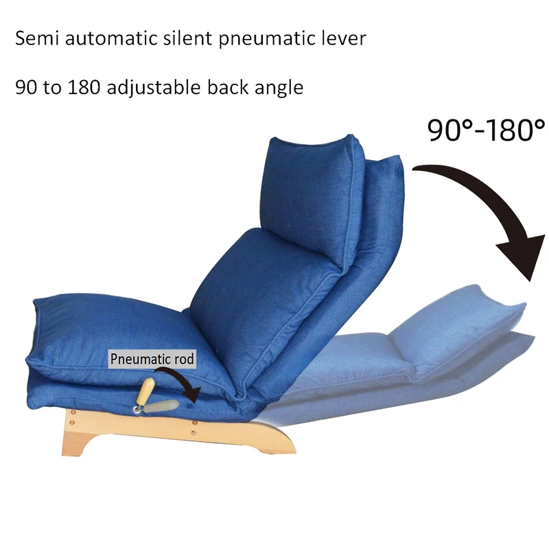 Lazy Sofa Balcony Leisure Chair Bedroom Sofa Chair Foldable Reclining Chair Leisure Single