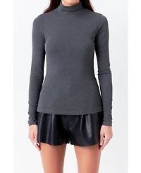 Women's Mock Neck Top