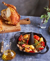 Staub Enameled Cast Iron 9.5" Vertical Chicken Roaster