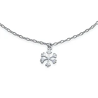 Bling Jewelry Holiday Party Christmas Dangling Multi Charms Frozen Winter Snowflake Anklet Ankle Bracelet Sterling Silver Adjustable 9-10 Inch