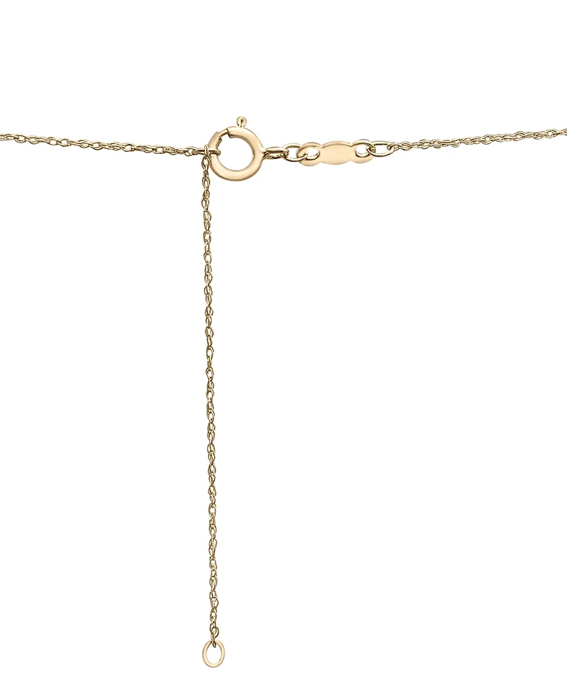 Diamond Open Heart Pendant Necklace (1 ct. t.w.) in 14k White or Yellow Gold, 18" + 2" extender