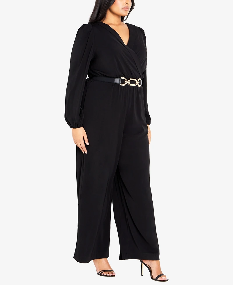 City Chic Plus Size Avah Wide Leg Jumpsuit
