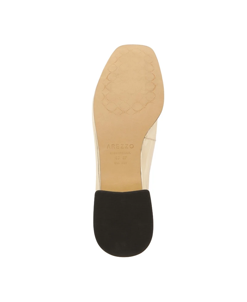 Arezzo Women's Chloe Ankle Strap Low Block Heel Pumps - Gold