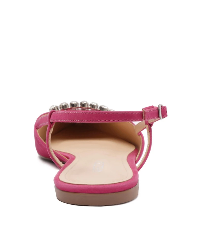 Arezzo Women's Savannah Pointed Toe Flats - Pink