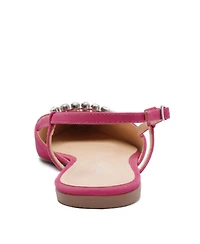 Arezzo Women's Savannah Pointed Toe Flats - Pink