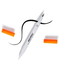 Meloway Super Black Eyeliner & Remover 2-In-1 Liquid Eyeliner With Remover Pen