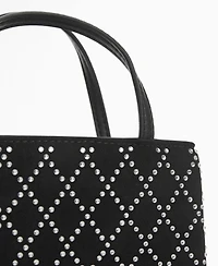 Mango Women's Rhinestone Rhombus Bag